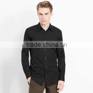Formal Long Sleeves Shirts for Men Solid Color Western Mens Dress Shirts 2015 thumbnail-1