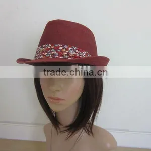 Straw Paper Fedora Hats thumbnail-1