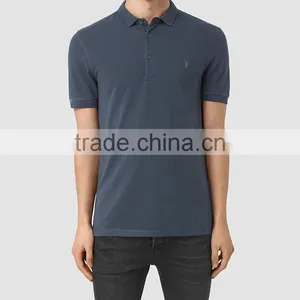 MGOO Custom Made 100% Pima Cotton Polo Shirts For Men Short Sleeves Rib Cuff Mens Tops Chest Logo Embroidery thumbnail-2