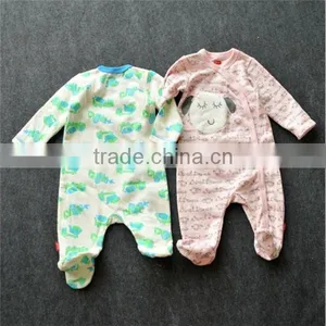 Organic Cotton Baby Custom Printed Bodysuits White Of Good Quality thumbnail-2