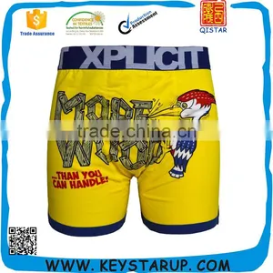 Newest Lovely Cartoon Men Spandex Cotton Underwear Boxer Briefs Suit thumbnail-1