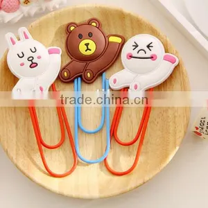 Planner Clip Nimal Shape Silica Gel Paper Clip Customizable Cartoon Clip thumbnail-2