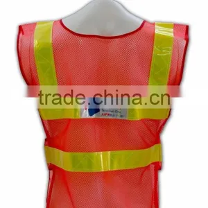 China Manufactory High Quality Dry Fit Mesh Safety Reflective Work Vest thumbnail-4