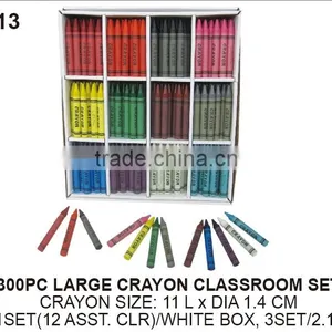 300PC LARGE CRAYON CLASSROOM SET / NON TOXIC CRAYON thumbnail-1