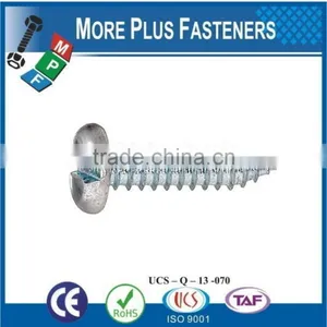 Made in Taiwan ISO 1481A2 Slotted Pan Head Tapping Screws Stainless Steel Cone Point DIN 7971 C thumbnail-2