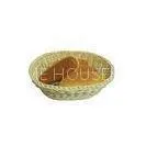 Graceful Washable Rattan Bread Basket Beige Oval For Bakery Shop thumbnail-1