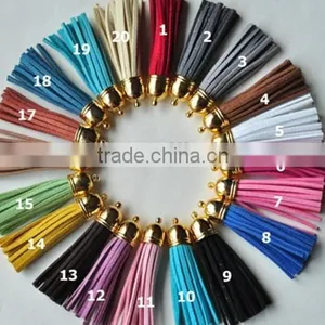 Decorative and Fashion Colorful Custom Leather Tassels for Handbag thumbnail-3