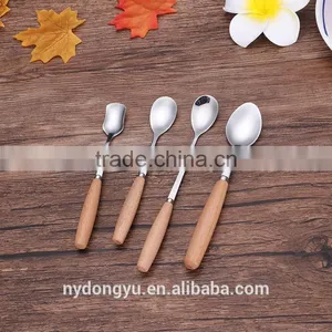 Wood Handles Stainless Steel Spoon Tableware/chyi Fork Knife Chopsticks Cultery /fancy Dining Tableware thumbnail-3