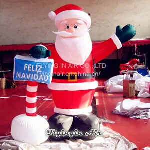 3m Height Outdoor Decorative Christmas Inflatable Santa Claus for Custom thumbnail-1