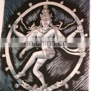 Batik Printed INDIAN GODS PRINTED WALL HANGINGS thumbnail-2