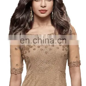 Priyanka Chopra Straight Cut Heavy Salwar Kameez / Latest Party Wear Collections 2017 / Salwar Suits Collections (salwar Kameez thumbnail-2