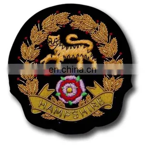 Hand Embroidery Badge Patch Bullion Wire Badges thumbnail-1