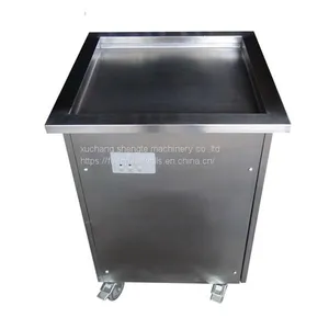 Single Pan Fried Ice Cream Machine, Fry Ice Cream Making Machine thumbnail-1