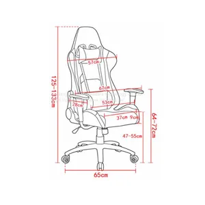 ZX-1311Z Leather Gaming Chair With Headrest Comfortable PC Gaming Chair thumbnail-3