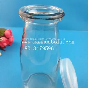 200mlMilk Glass Bottle Yoghurt Glass Bottle,Glass Bottle Factory thumbnail-3