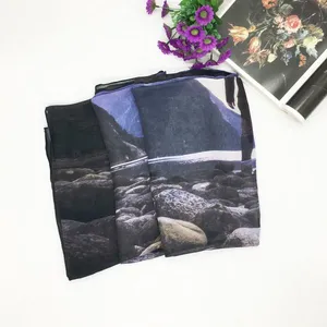 OEM Service Factory Supplier Custom Digital Print Italian Habotai Silk Scarf thumbnail-5
