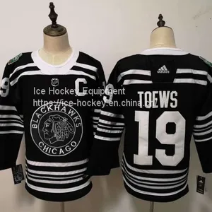 Chicago Blackhawks #19 Toews Black Jersey thumbnail-1