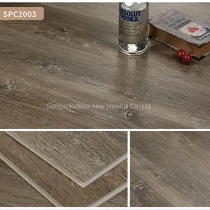 SPC Floor PVC Flooring Sheet Tiles Slotted Click Lock 5.0mm Thickness 0.7mm Wear Layer thumbnail-1