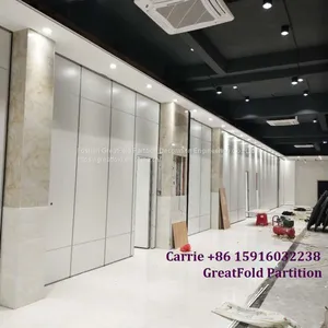 Manufacturer Aluminum Frame Room Folding Partition Wall for Conference Centerhigh Quality Collapsible Temporary Wall Room Dividers for Conference Center thumbnail-3