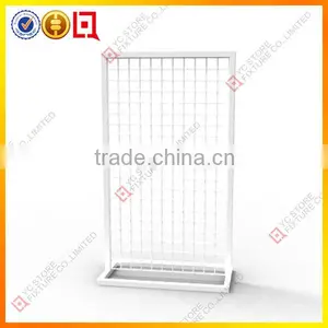 White Color Free Standing Wire Display Racks thumbnail-1