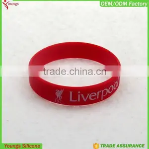 2016 Eco-friendly Custom Embossed/imprinted/printed Logo Silicone Wristband / Silicone Bracelet / Rubber Bracelet thumbnail-5