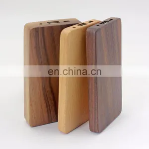 Hot Selling Custom Maple Walnut 4000mAh Wood Power Bank thumbnail-1