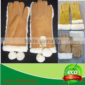 100% Genuine Double Face Sheepskin Glove thumbnail-1