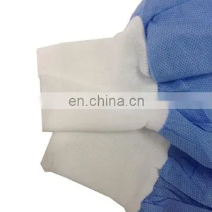 Blue Lab Coats Disposable Adult Jackets With Knit Collar & Cuff thumbnail-5