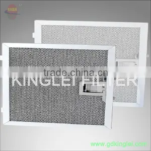 European Range Hood Filter Aluminum Frame and Meshes Plastic Lock Button thumbnail-3