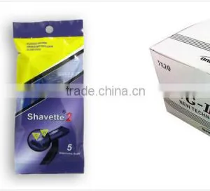 D210L Two Blade Plastic Handle One Time Use Razor thumbnail-5