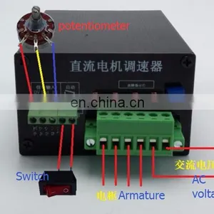 High Quality 220v 250W PWM DC Motor Speed Controller thumbnail-3