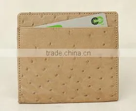 2016 Lovely Color Ostrich Skin Leather Folding Coin Case Coin Pouch Slim Coin Purse thumbnail-5