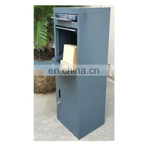 Large Package Waterproof Outside Metal Steel Letter Mail Mailbox Post Wall Mount Outdoor Smart Parcel Delivery Drop Box thumbnail-1