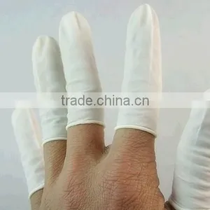 White Medical Latex Finger Cot thumbnail-1