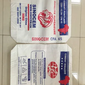 25kg Laminated Customized Printed PP Block Bottom Valve 50kg Cement Bag Packing Bag thumbnail-2