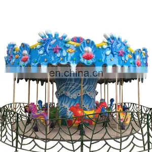 Amusement Park 16 Seats Ocean Carousel Horses Ride For Sale thumbnail-1