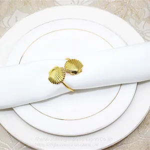 Western Restaurant European Napkin Storage Luxury Metal Napkin Ring thumbnail-4