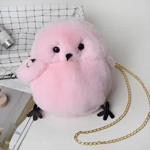 28Autumn Winter Plush Bag Bird Animal Shoulder Crossbody Bag Fur Bag Chicken Backpack Wholesale thumbnail-1