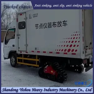 Truck Modification With Rubber Tracks, Half Chain Tracks, Snow Anti-skid and Anti Sinking Features thumbnail-4