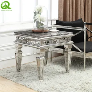 Modern Living Room Furniture Set Glass Side Table Small Coffee Table thumbnail-5