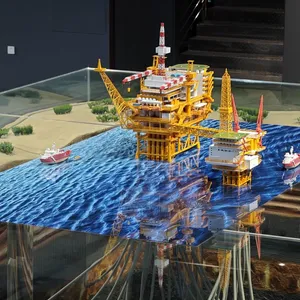 Offshore Drilling Model Manufacturing Factory, Sand Table Model thumbnail-1