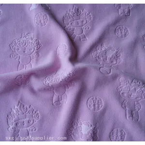 Embossed Polar Fleece Fabric 3D - Heat Press Custom Textured Fleece - DTY144F 150-280 GSM thumbnail-4