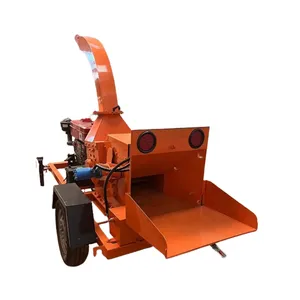 Mobile Trituradora De Ramas De Arbol Tree Leaves Crusher Shredding Machine Wood Branch Chopper for Farm thumbnail-3