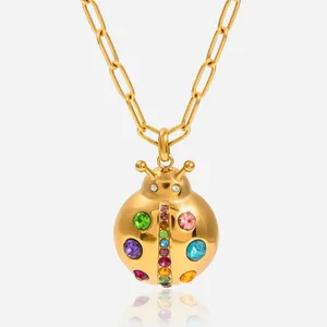 Wholesale Snowflake Pendant Necklace in Custom Stainless Steel Fashion Jewelry thumbnail-2