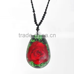 New Sweet Gift Real Flowers Resin Fashion Pendant thumbnail-5