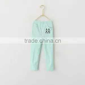 New Cute Baby Girl Clothes 2016 New Summer Girl Cream Color Pants Lovely Little Girl Cats Trousers Pencil Pants thumbnail-4