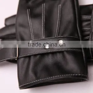 Leather Touch Screen Gloves , Use Device While Keeping Hands Warm ,Full Finger Gloves thumbnail-2