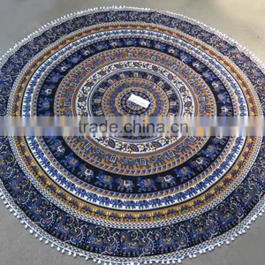 Mandala Printed Round Beach Towel 72 Inch Roundies Wholesale thumbnail-1