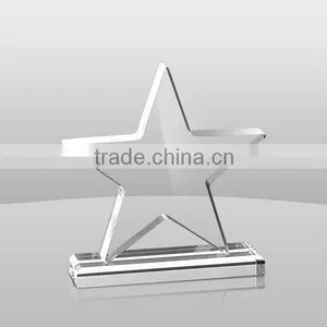 Transparent Handmade Acrylic Star Trophy thumbnail-3