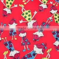 Polyester Cotton Printed Knitted Fleece Fabric thumbnail-1